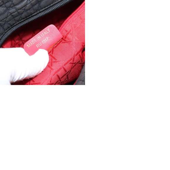 DIOR Canage Hand Bag Canvas Black Gold - Picture 13 of 13